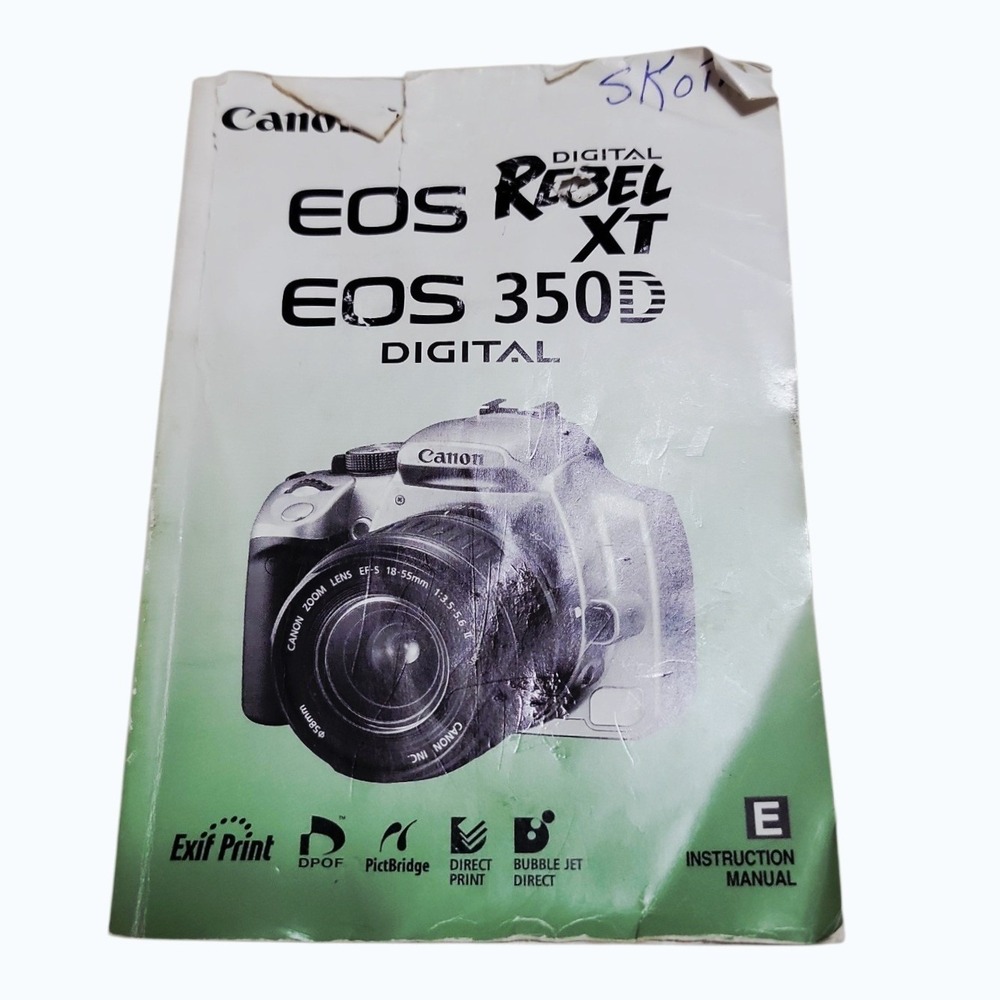 Canon EOS‎ Digital Rebel XT 350D DSLR Camera EF-S 18-55mm Lens Bundle Tested - Picture 11 of 12